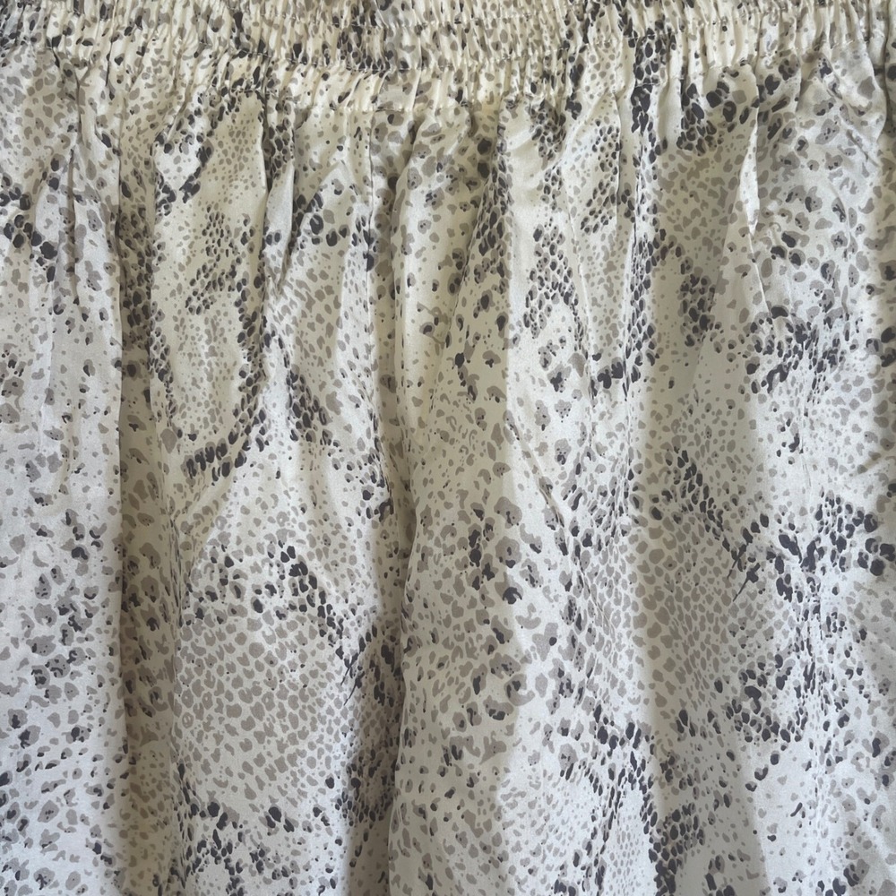 I.B. Diffusion Women's Silk Pull-on Pants Size M Snake Print Elastic Waist - Picture 4 of 13